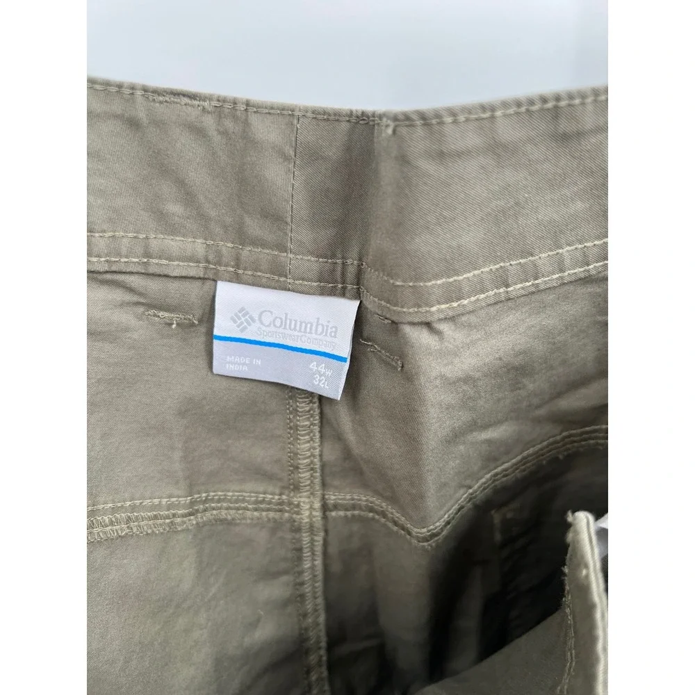 Columbia Mens Rapid Rivers Pant 44x32 Olive Green Regular Fit Omni-Shade NWT